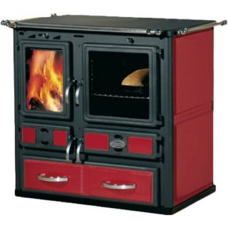 Holzheizherd Sideros Küchenherd Desiree 860 7kW Keramik Bordeaux
