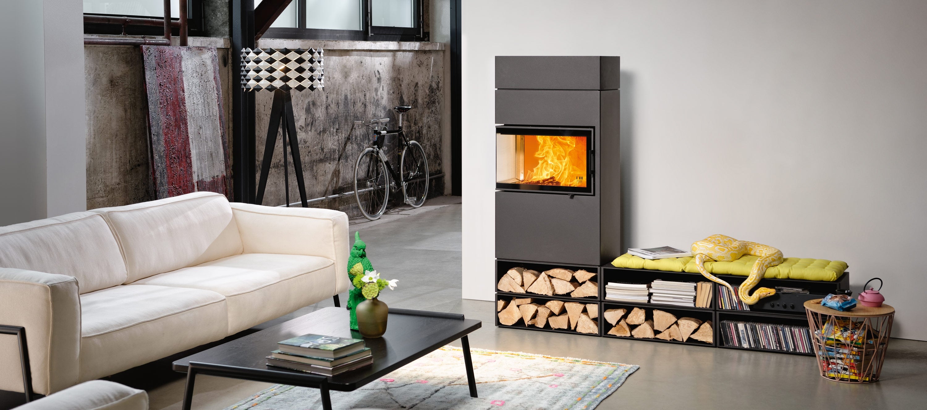 Kaminofen Austroflamm Dexter 2.0 - Türanschlag Links
