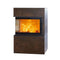 Austroflamm | Dexter 2.0 Keramik Iron corten | Eckscheibe links