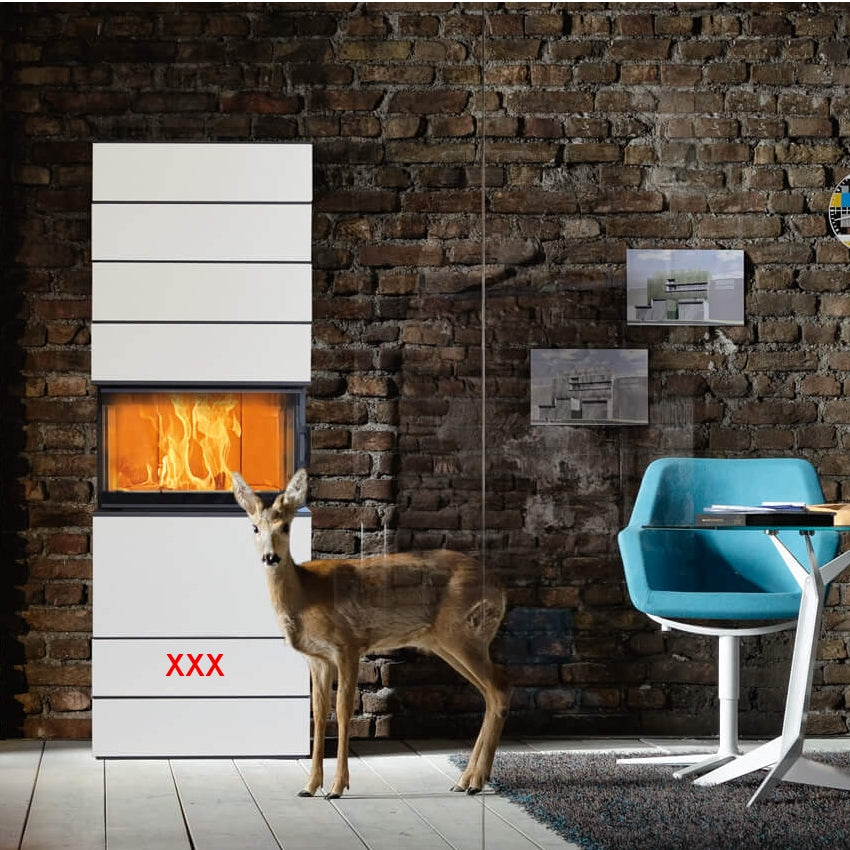 Austroflamm | Keramiksockel für Dexter Artic white | H=19 cm