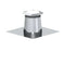 Jeremias Flachdachdurchführung Edelstahl 0°+Wetterkragen | Ø 250 mm