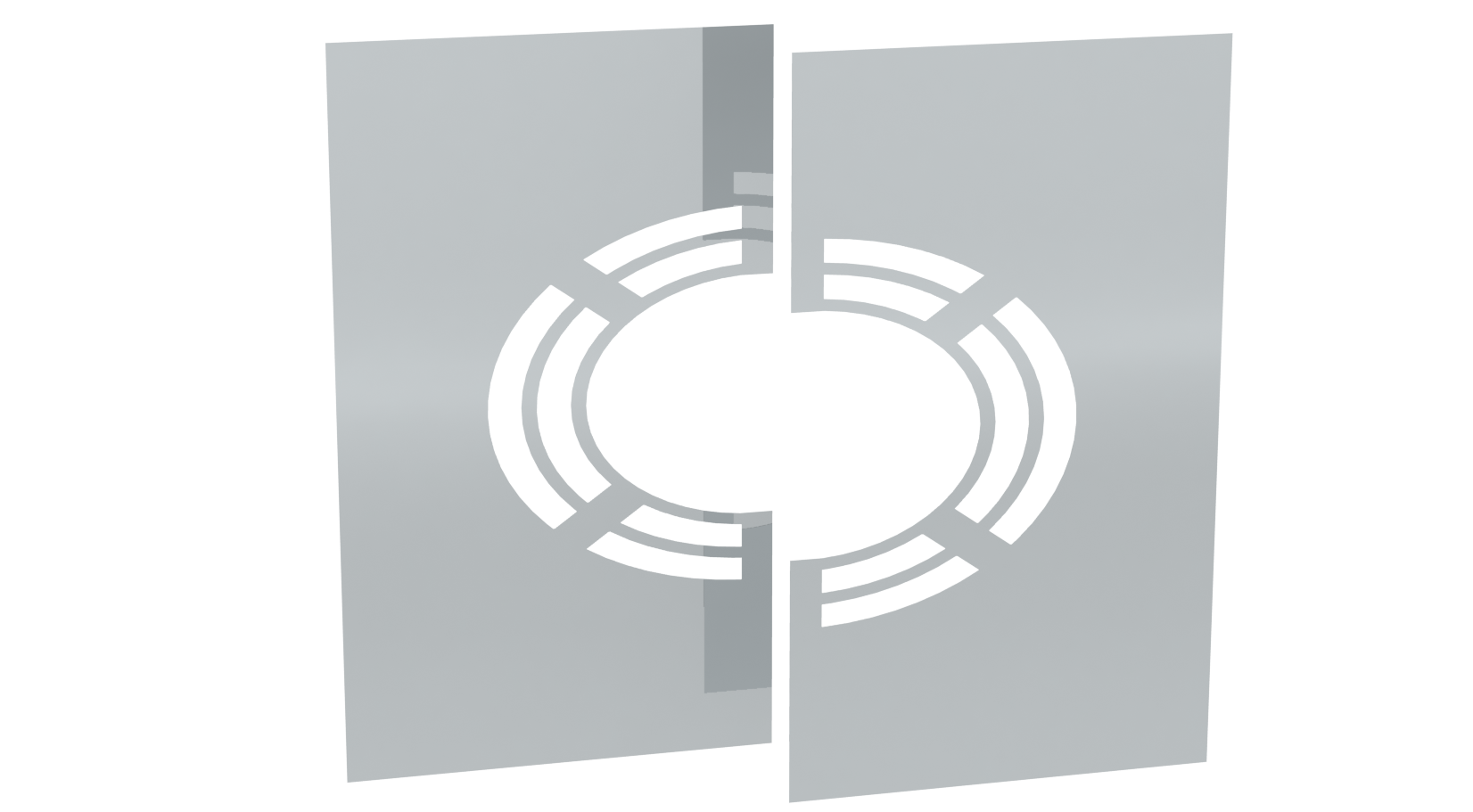 Jeremias Deckenblende für Hinterlüftung | 1°-65° | zweiteilig | Ø 180 mm