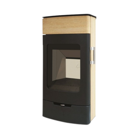 KRETZ | Kaminofen ECHEDO 2 | Verkleidung  Sandstein | 7 kW  ➔ klimaworlv.com