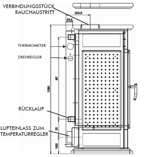 Wasserkaminofen Warm CS 15kW Edilkamin Basic