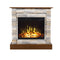 Aflamo LED Standkamin | Vigo Stone Desert/eiche | Wandaufstellung
