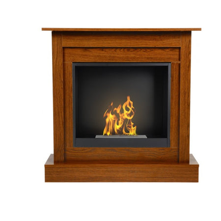 Aflamo Bio-Kamin Vigo Classic mit Einsatz Bio 60, Eiche | klimaworld.com