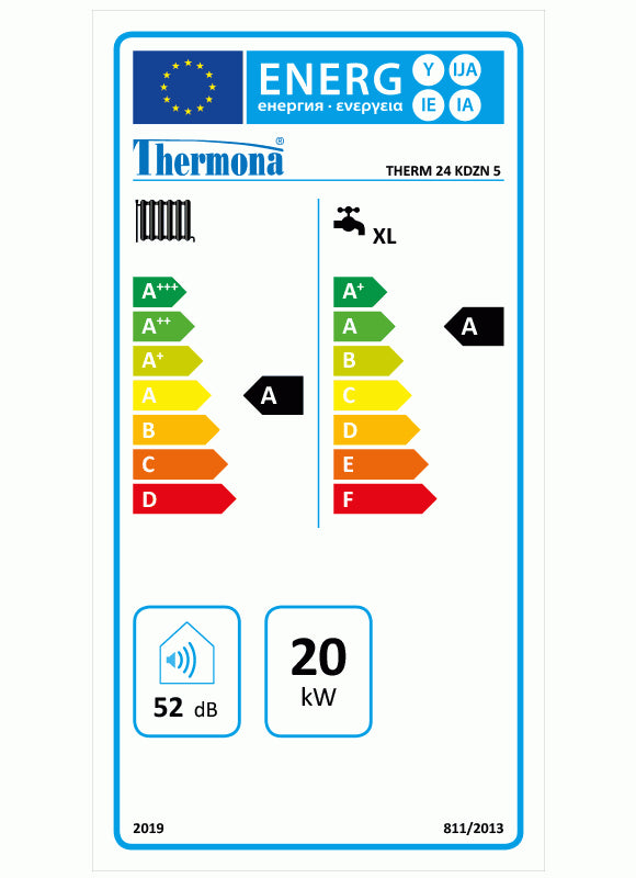 Thermona Gastherme Brennwerttherme mit integriertem Warmwasserspeicher