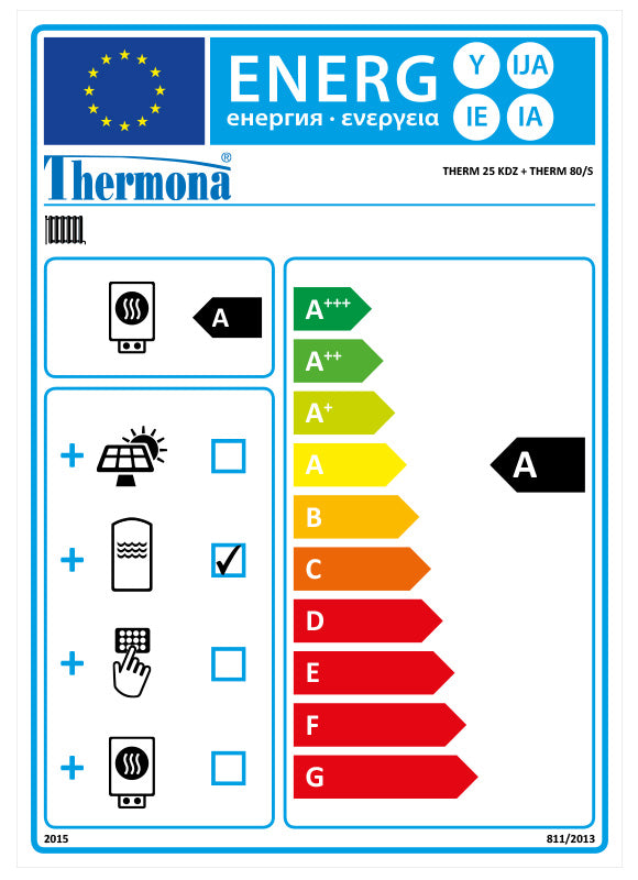 Energielabel Them 25 KDZ + Therm 80/S