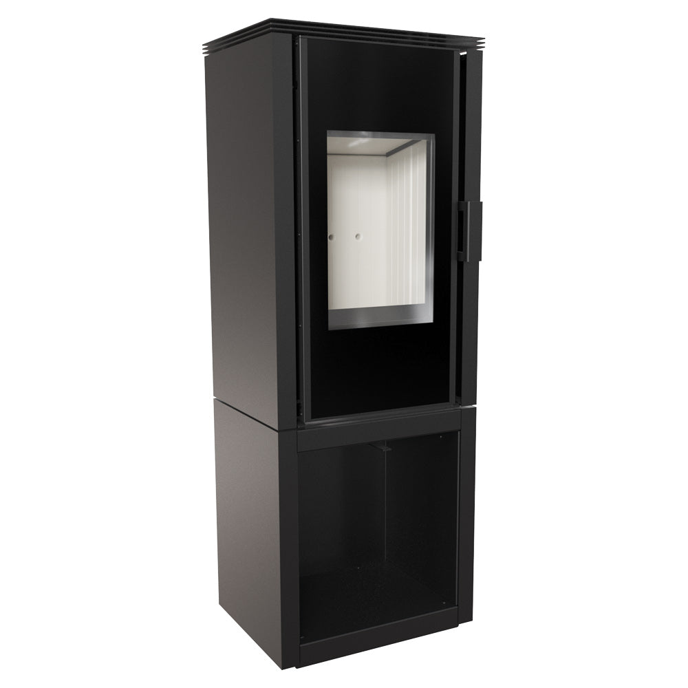 Kratki Kaminofen Koza Enyo Flat 01 | Holzfach | Korpus drehbar | 6 kW  ➔ klimaworlv.com