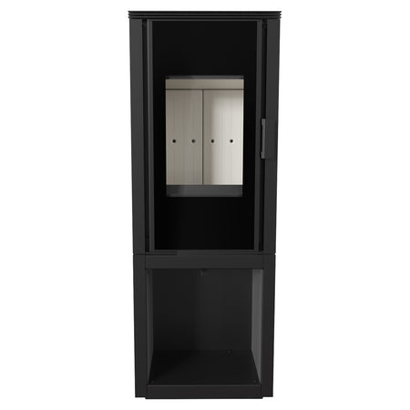 Kratki Kaminofen Koza Enyo Flat 01 | Holzfach | Korpus drehbar | 6 kW 