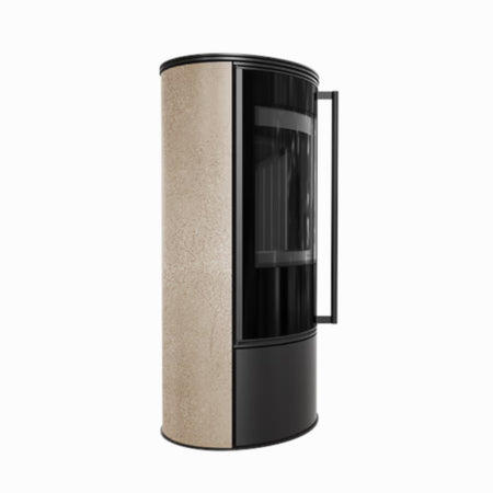Kratki Kaminofen ERIK, gold satin, Seite | klimaworld.com