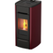 KALOR Pelletkamin | Ermetica 98 Cast Iron - Mod 8 | 7,6 kW | Bordeaux