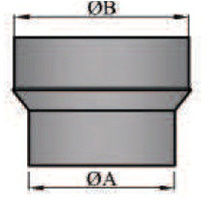Rauchrohr/Ofenrohr Erweiterung 160/180mm