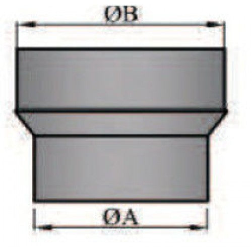 Rauchrohr/Ofenrohr Erweiterung 160/180mm