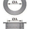 Rauchrohr/Ofenrohr Erweiterung mit Wandrosette 120 /160mm