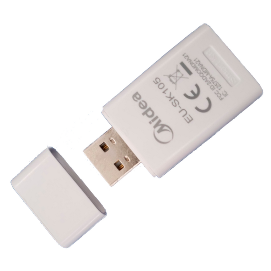 weisser Wi-Fi Stick EU-SK105 WLAN Adapter für Midea Klimaanlagen mit Kappe | Klimaworld.com