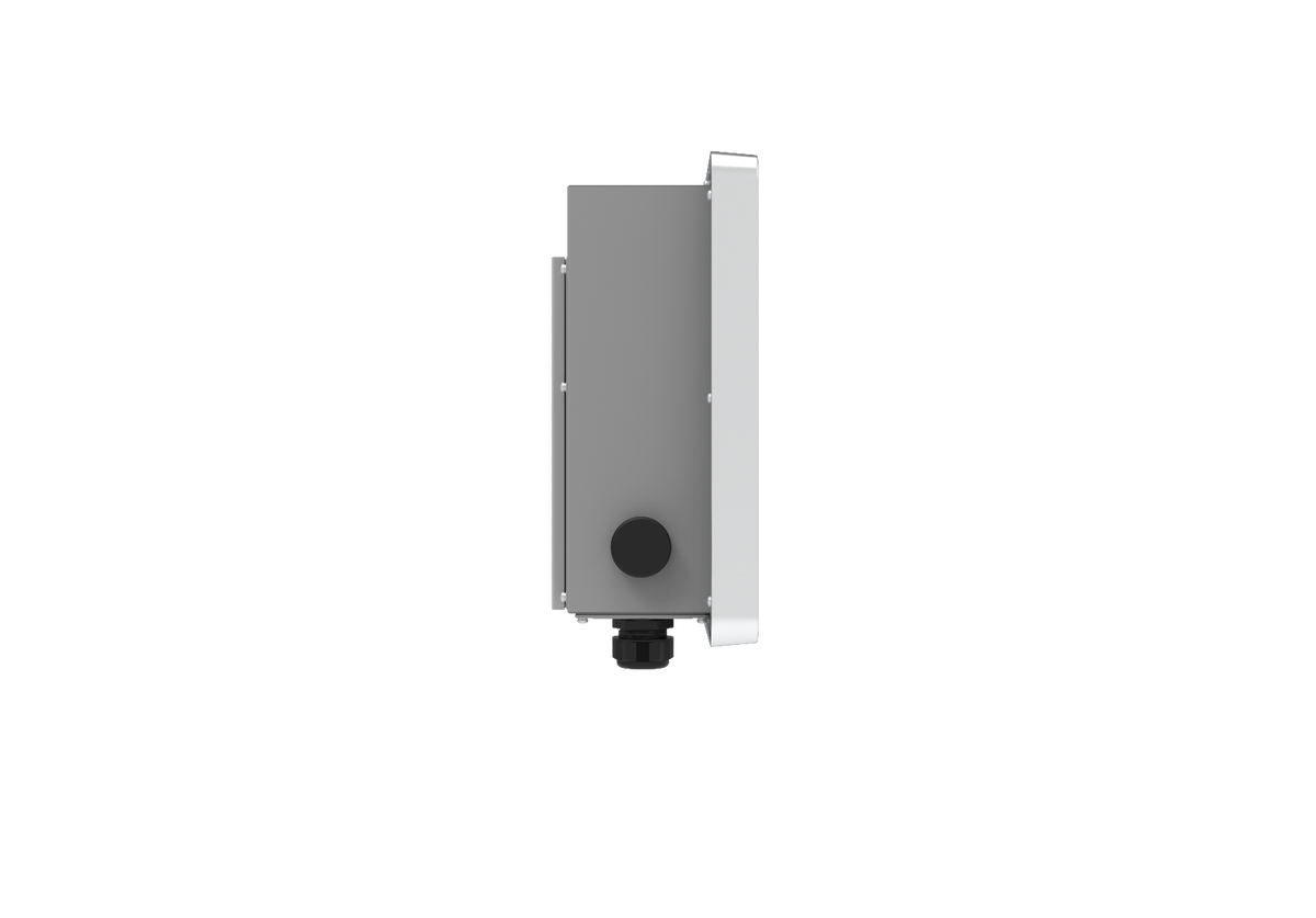 SolaX weisse Wallbox X3-EVC-11K (PXH), Seitenansicht | klimaworld.com