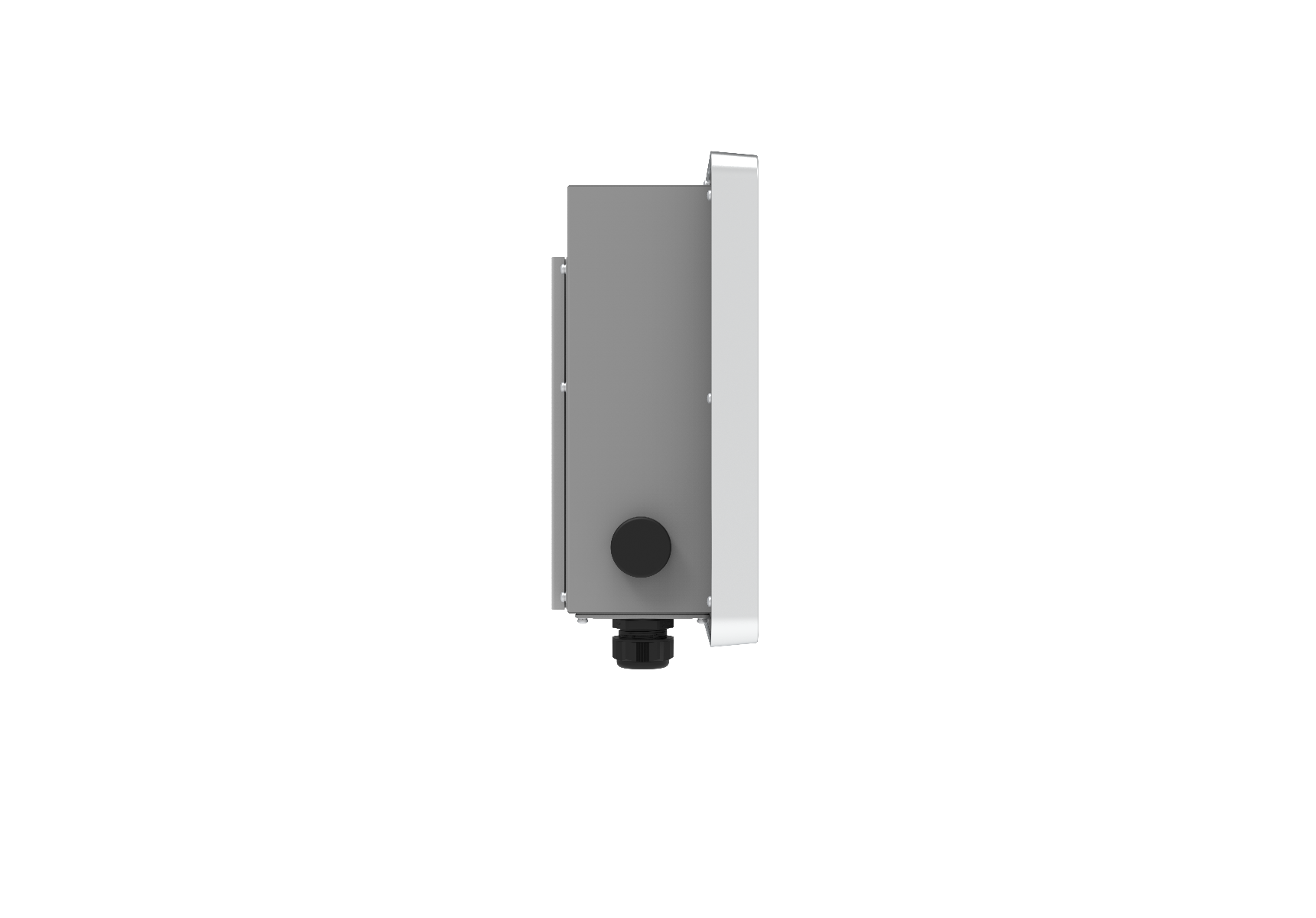 SolaX weisse Wallbox X3-EVC-11K (PXH), Seitenansicht | klimaworld.com