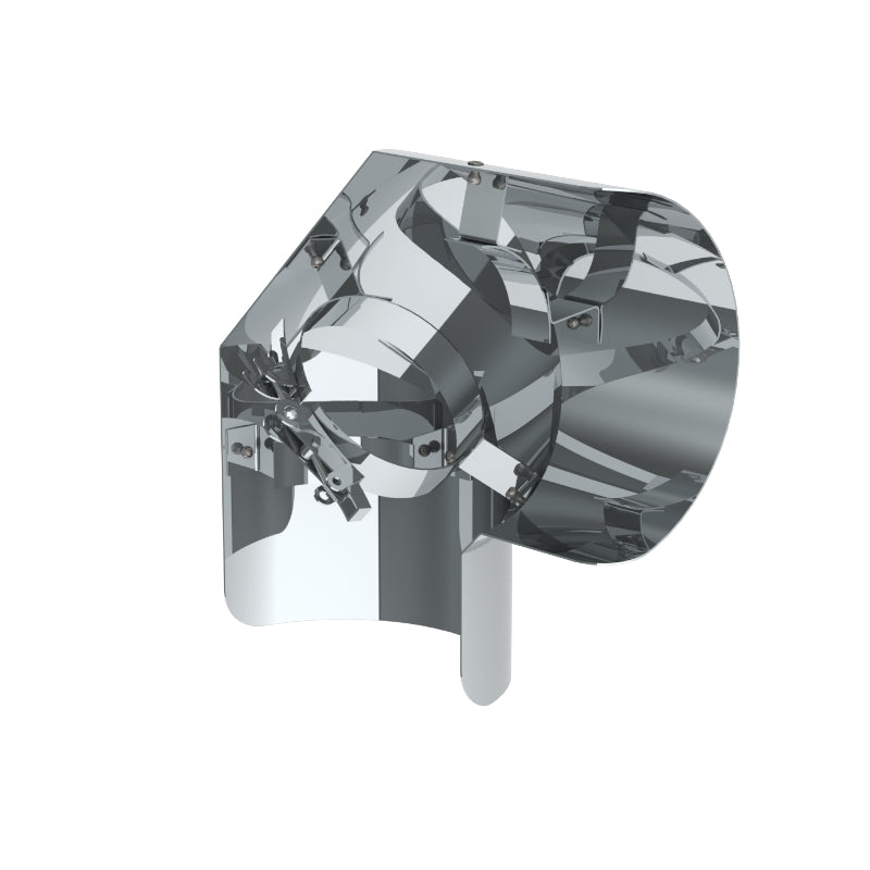 Strahlungsschutz Pellet Line Bogen 90° liegend | Ø100mm | unlackiert