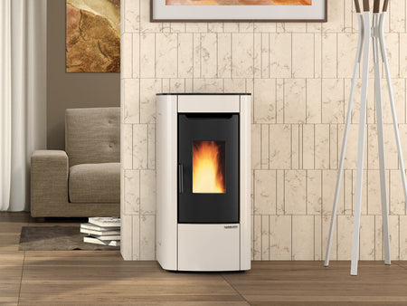 Extraflame Pelletofen Sabry elfenbein Ambientebild