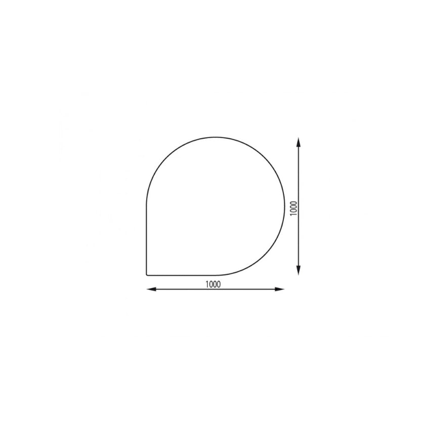 Unterleg-Platte F-Form