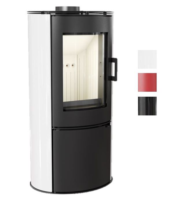 Kratki Kaminofen Koza AB S/DR/KAFEL | mit Keramik | Farbwahl | 8 kW ➔ klimaworlv.com