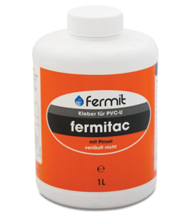 Fermit| Fermitac PVC-U Klebstoff| 250 ml Flasche m. Pinsel