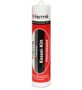 Feuerfester Kessel-Kitt Froschmarke | Fermit | 310 ml Kartusche