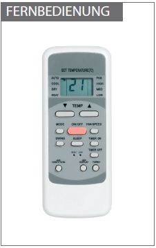 Split Klimaanlage DC Inverter 3,4 kW MS11M6-12HRFN1-QE Comfee 10000287 Fernbedienung