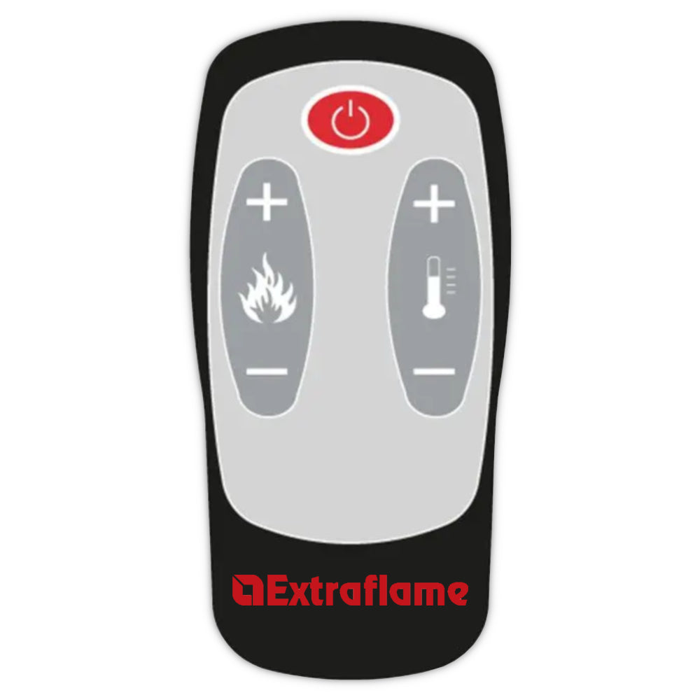 Extraflame Fernbedienung fuer LUISELLA 5.0 Max mit roter Power Taste, Plus Minus Symbolen | Klimaworld.com
