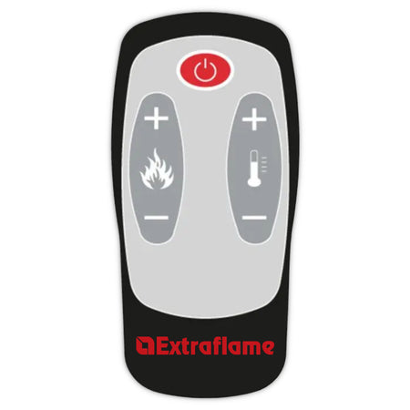 Extraflame Fernbedienung fuer LUISELLA 5.0 Max mit roter Power Taste, Plus Minus Symbolen | Klimaworld.com
