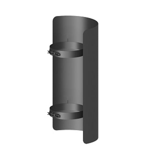Strahlungschutz FERRO Länge 500 mm Ø 150 mm, lackiert gußgrau