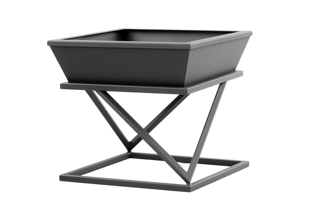 Gardener viereckige, abnehmbare Feuerschale | 50x50cm x H 48cm | TF-FS 126-2 | Klimaworld.com
