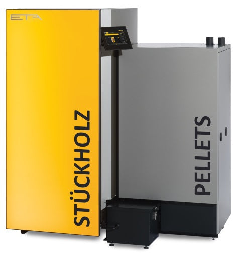 ETA Kombikessel SH 20P+Twin 20 rechts | Holzvergaser-und Pelletkessel | 20 kW