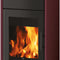 Edilkamin wasserf. Kaminofen Flamma 14 CS | 14,2 kW | Stahl Bordeaux