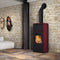 Edilkamin wasserführender Pelletofen Flamma 14 bordeaux | 14,2 kW