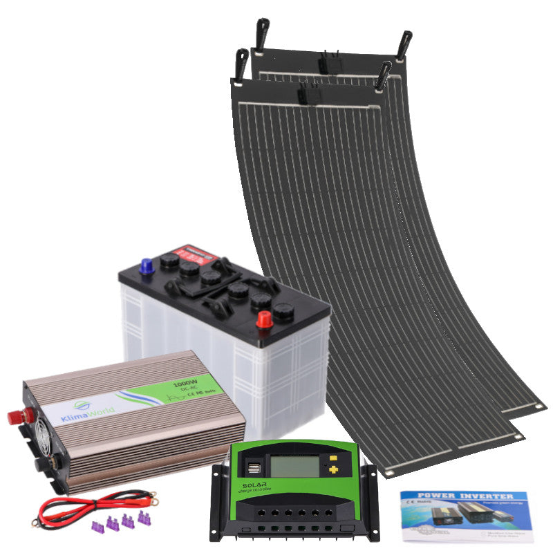 Solar Inselanlage | flexibles Set 1000W | Strom erzeugen und speichern