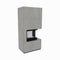 Kratki Kaminbausatz | FLOKI BOX | 8 kW | Glas rechts | Cemento Grigio