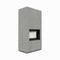 Kratki Kaminbausatz | FLOKI BOX | 8 kW | Glas vorne | Cemento Grigio