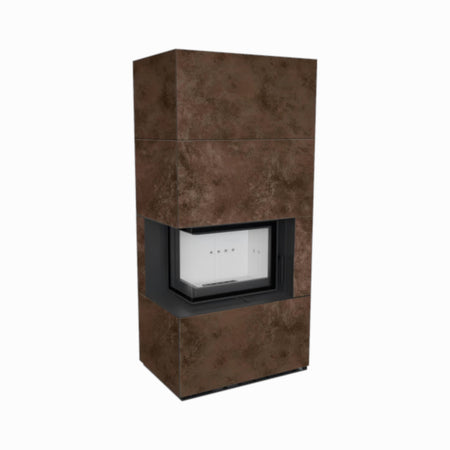 Kratki Kaminbausatz FLOKI BOX Oxide Moro | klimaworld.com