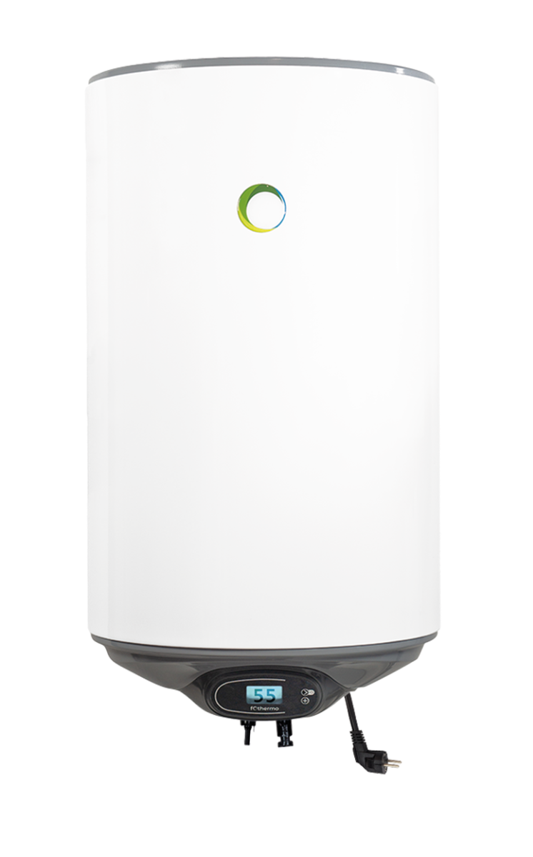 fothermo weisser photovoltaischer Hybridboiler PVB-80-AC Front |klimaworld.com
