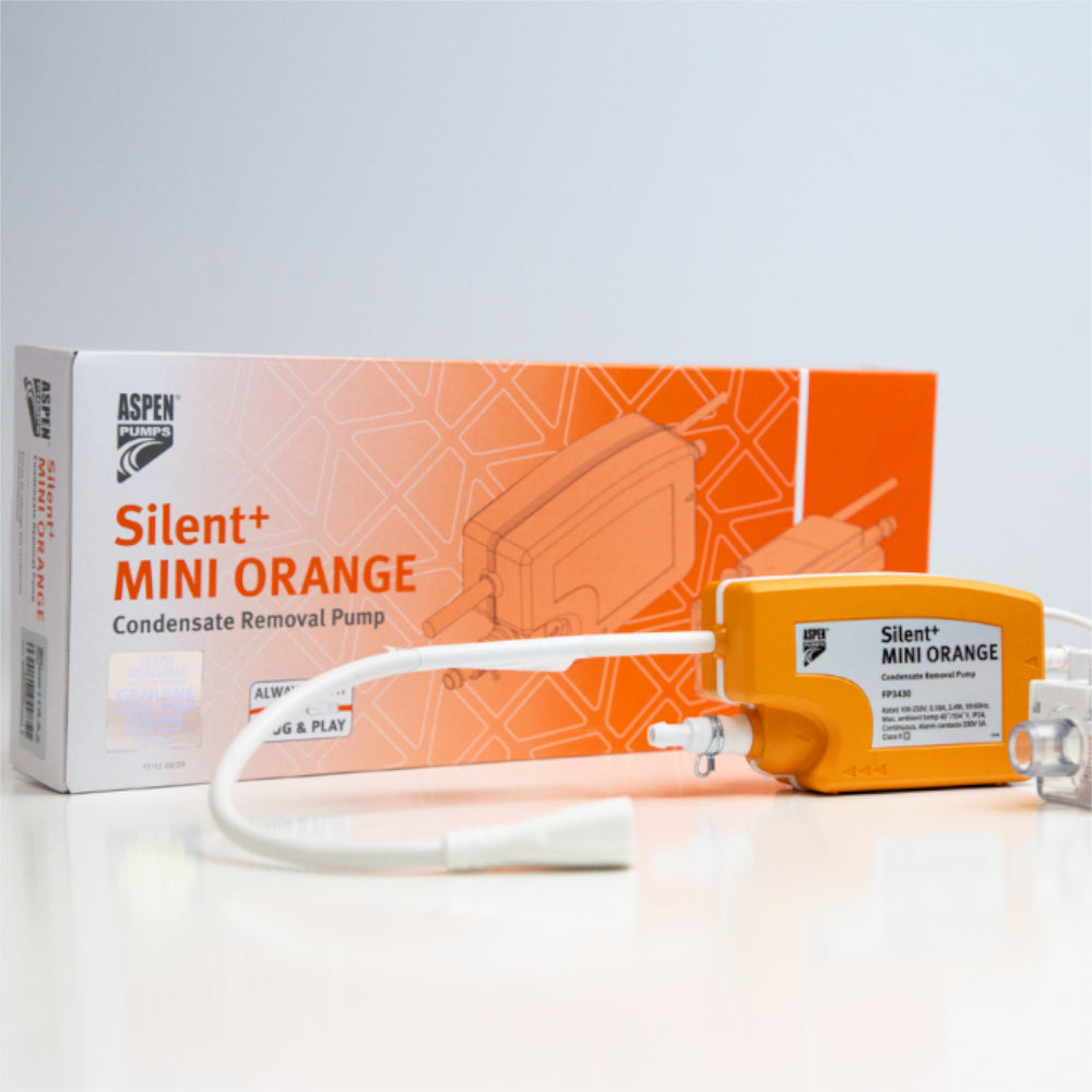 Du:


Aspen Kondensatpumpe SILENT+ MINI ORANGE | FP3430/5
ChatGPT:

Aspen Kondensatpumpe SILENT+ MINI ORANGE FP3430/5 in leuchtendem Orange, rechteckiges Gehaeuse mit weissem Etikett | Klimaworld.com
Du:
ChatGPT:

Aspen Kondensatpumpe SILENT+ MI