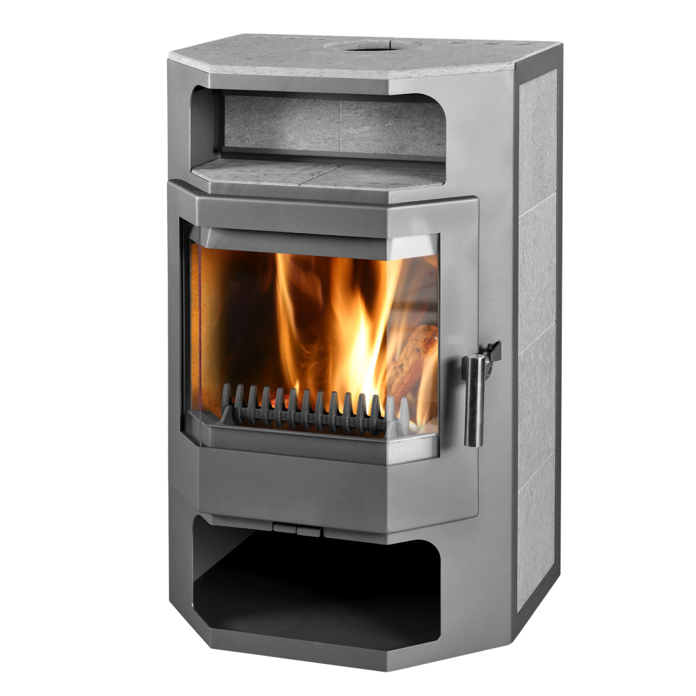 Thorma | Kaminofen | FRANKFURT | grau | 9,5 kW
