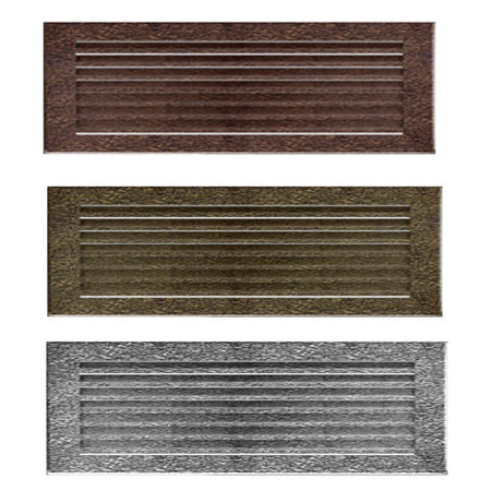 Kamin Lüftungsgitter Luftgitter Lamellengitter 17x70cm