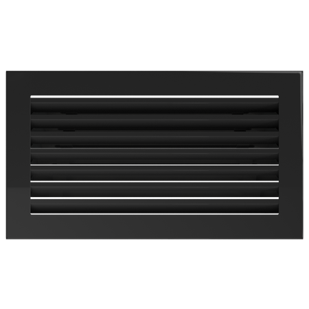 Kamingitter Lüftungsgitter Luftgitter Lamellen 17x30 cm, schwarz