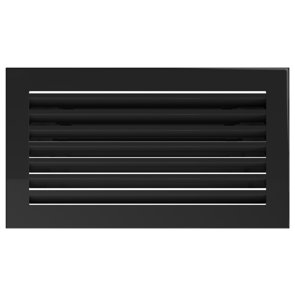 Kamingitter Lüftungsgitter Luftgitter Lamellen 17x30 cm, schwarz