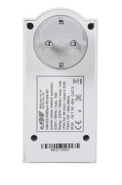 Homematic Funk-Schaltaktor Zwischenstecker | HM-ES-PMSw1-Pl-DN-R1