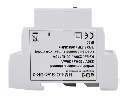 Homematic Funk-Schaltaktor 4-fach - Hutschiene | HM-LC-Sw4-DR-2
