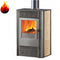 Kaminofen Funky 2,4-7,2 kW Edilkamin Luftheizer taubengrau