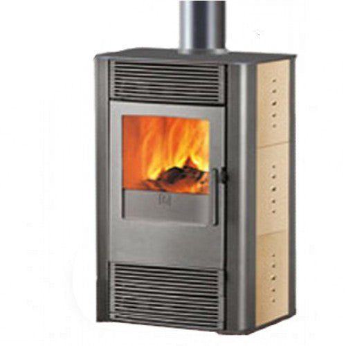 Kaminofen Funky 7,2 kW Edilkamin Luftheizer taubengrau